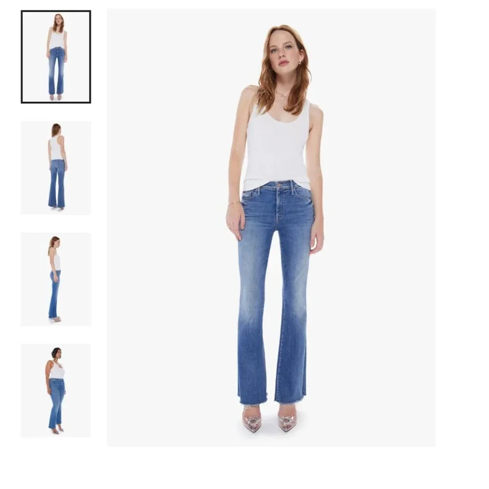 MOTHER Weekender Fray Jeans Size 27 in Groovy Kind of Love - Picture 8 of 9